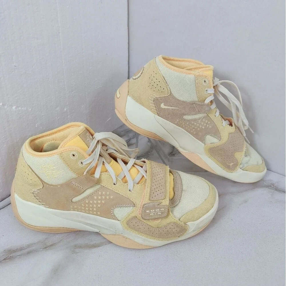 Nike Men's Air Jordan Zion 2 SE Full Moon Celestial Topaz Gold Sneakers, 10